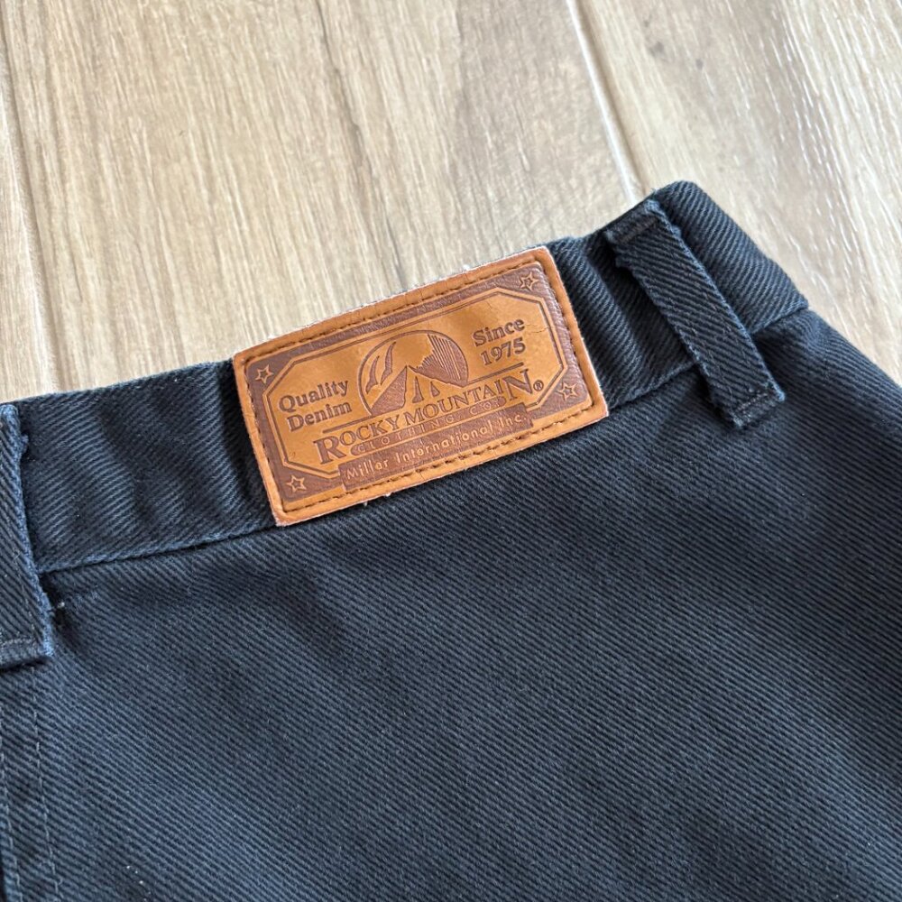 Vintage Rockies Jeans Women's 13/14 Black Bareback Western Rodeo Cowgirl USA - Picture 4 of 8